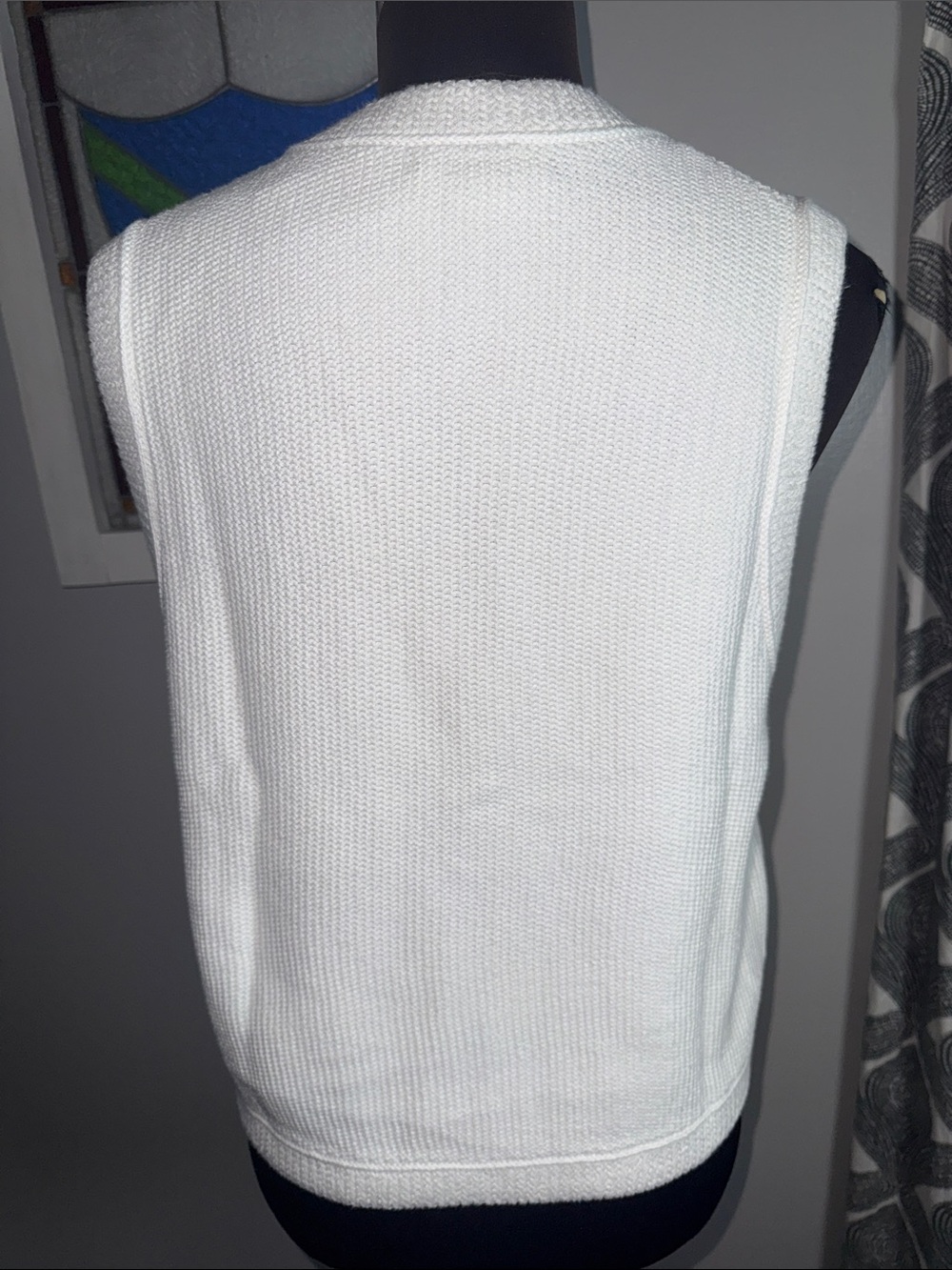 J.Crew Textured Cotton Blend Snap-Front Sweater Vest Large NWT - Picture 6 of 9